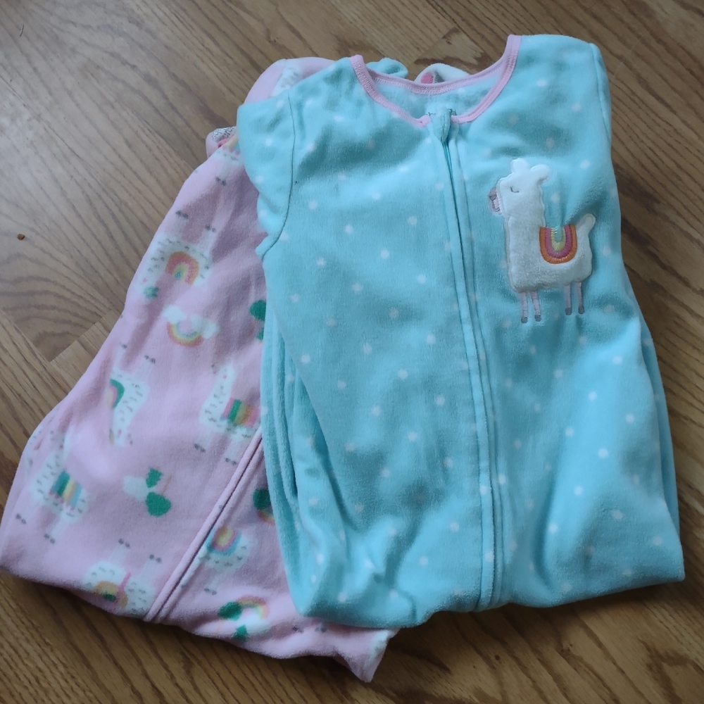 Llamas footed pajamas